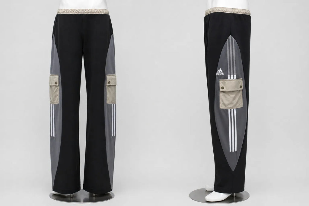 CR1553 Upcycled Cargo Track Pants