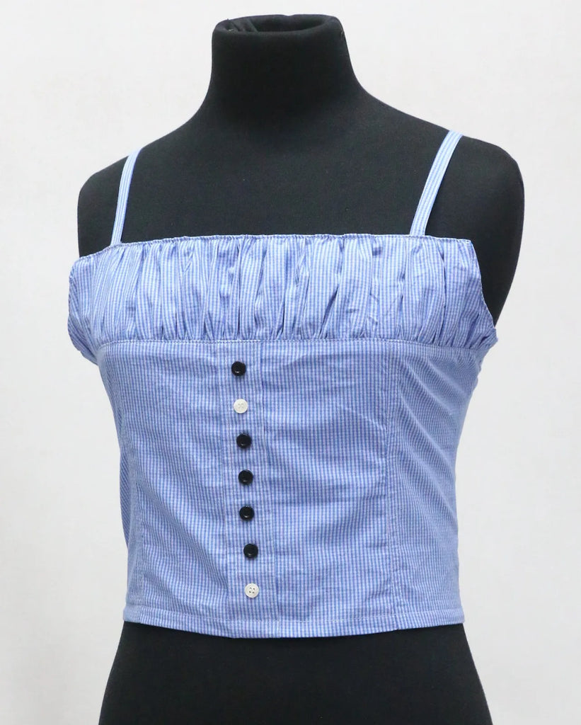 CR1446 Upcycled Corset Top