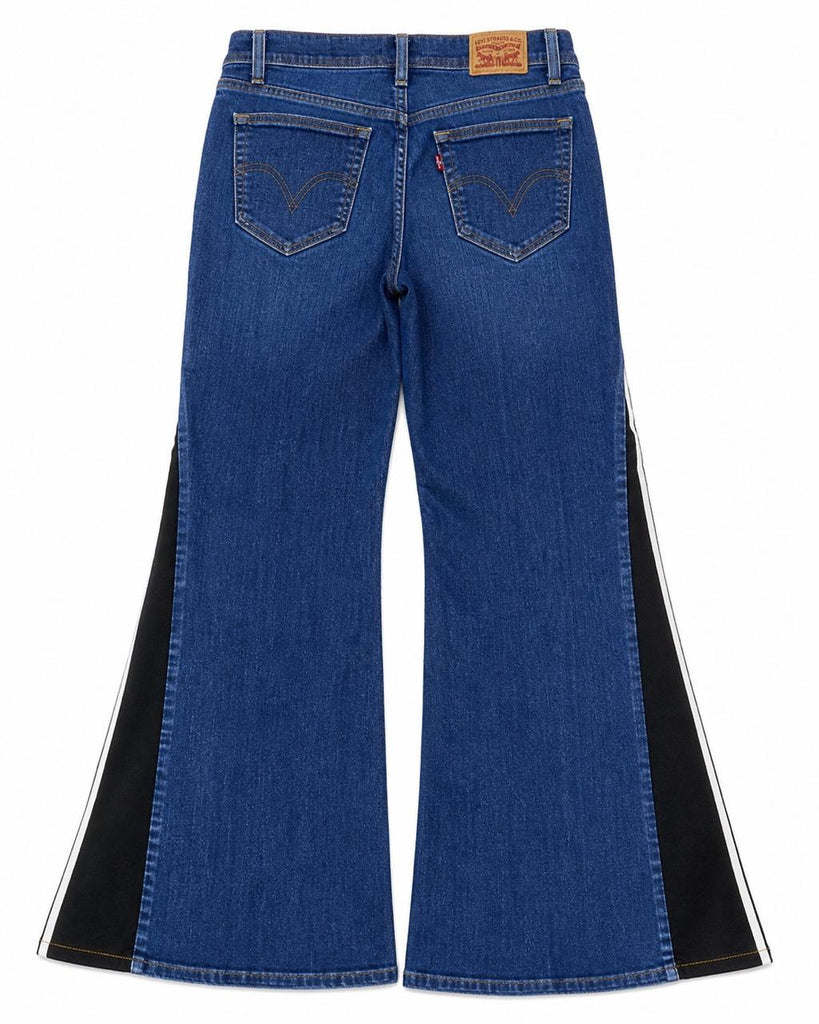 CR1852 Upcycled Sport Panel Flare Jeans