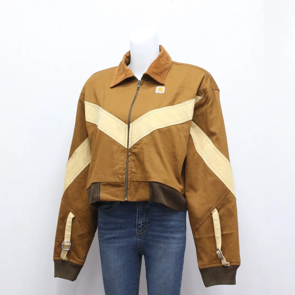 CR630 Upcycled Crop Carhartt jacket