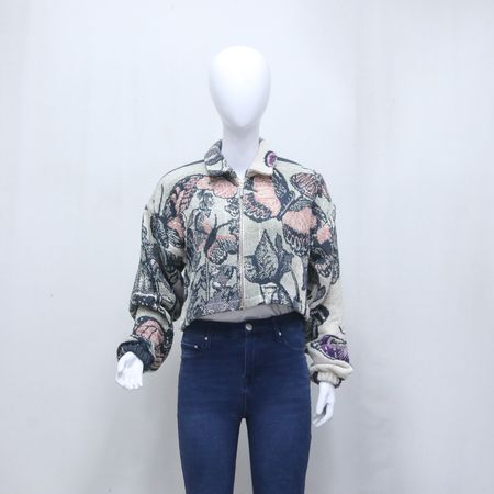 CR2114 UPCYCLED Tapestry Crop Jacket