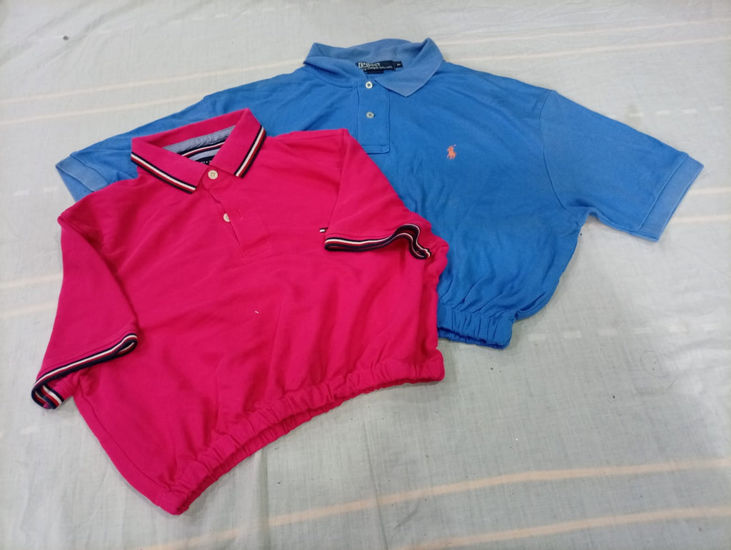 CR10731 Upcycled Mix-Branded Crop Tops