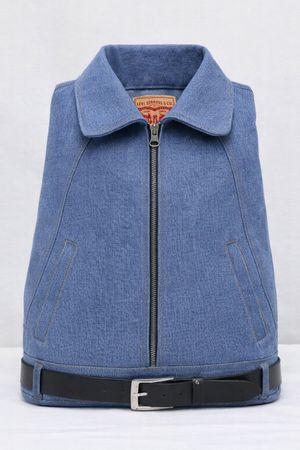 CR2130 Upcycled Denim Backpack