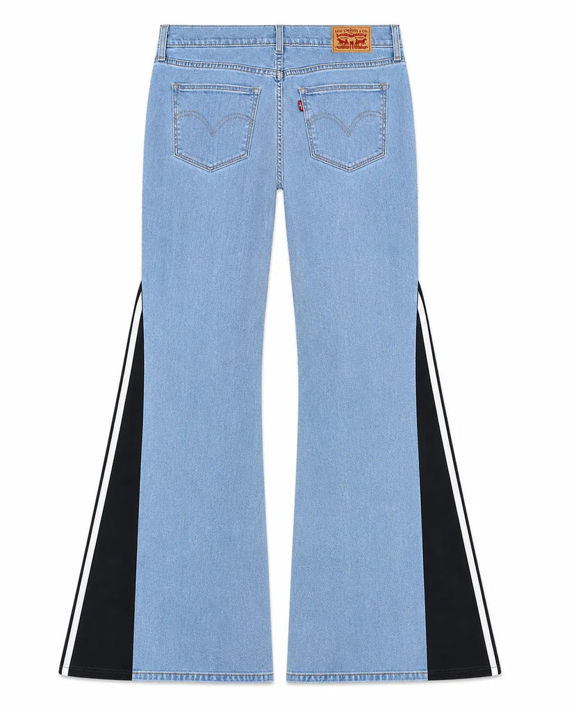 CR1564 Upcycled Sport Panel Flare Jeans
