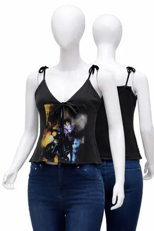 CR1857 Upcycled Graphic Cami Top