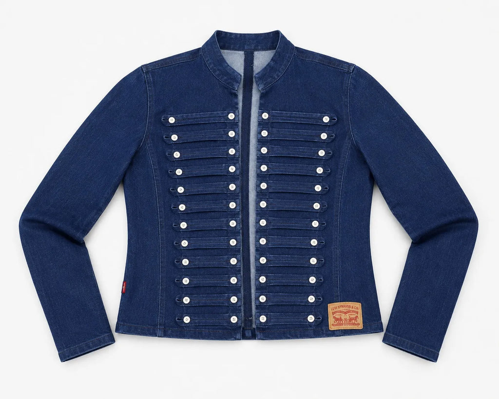 CR1590 Upcycled denim jacket