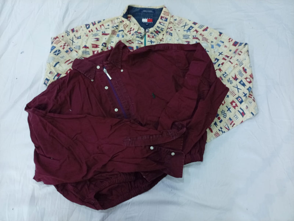 CR9609 Upcycled Mix Branded Crop T-Shirts