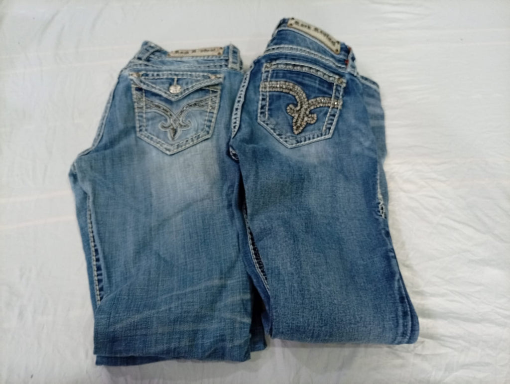 CR10837 Vintage Rock Revival Flare and Straight-Leg Jeans