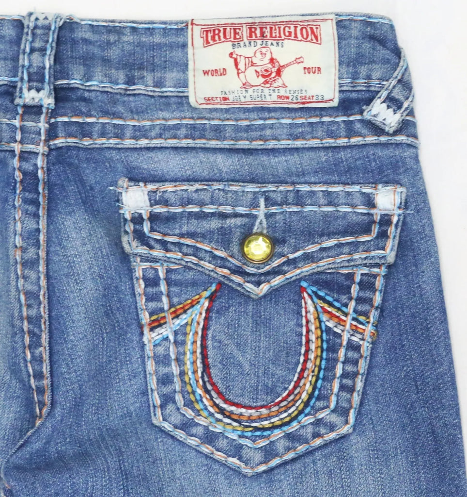 CR1671 UPCYCLED PANEL FLARE JEANS