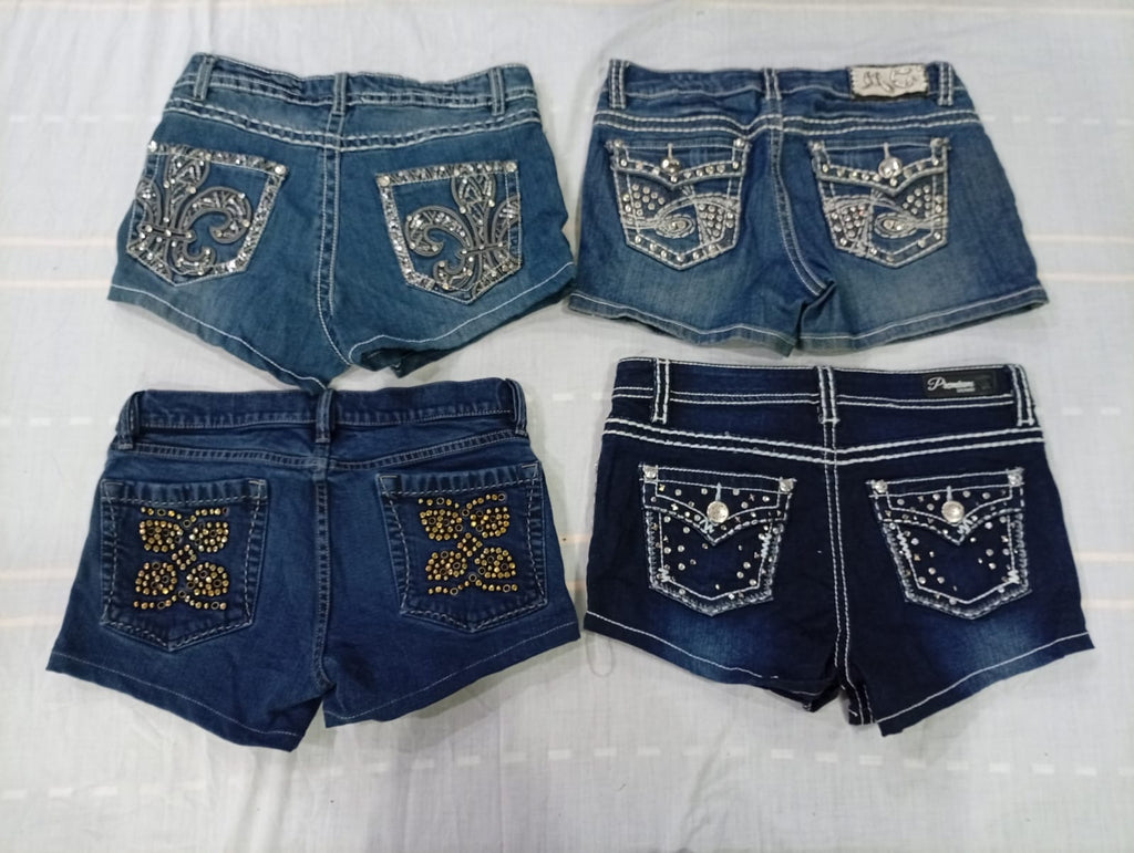 CR10680 Y2K Mini Denim Shorts