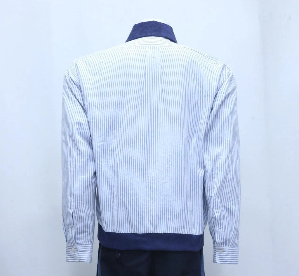 CR1001 Upcycled Polo Ralph Lauren Seersucker Harrington Jacket