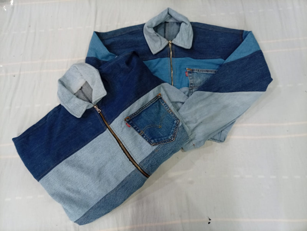 CR10569 Upcycled Levi’s Cropped Jackets