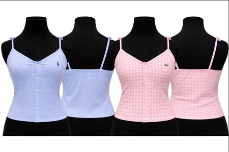 CR2113 Upcycled Button Cami Top