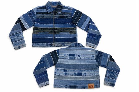 CR2092 Upcycled Denim Panel Jacket