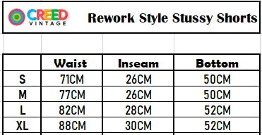 CR147 Reworked Style Stussy Printed Shorts