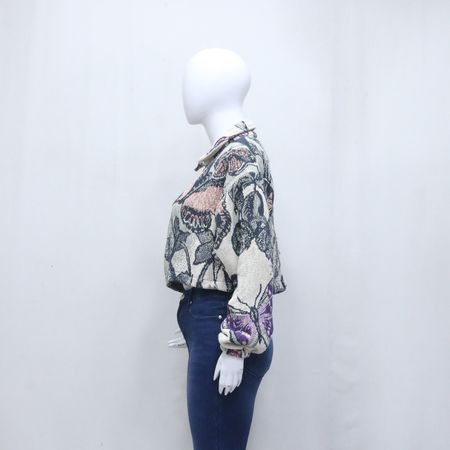 CR2114 UPCYCLED Tapestry Crop Jacket