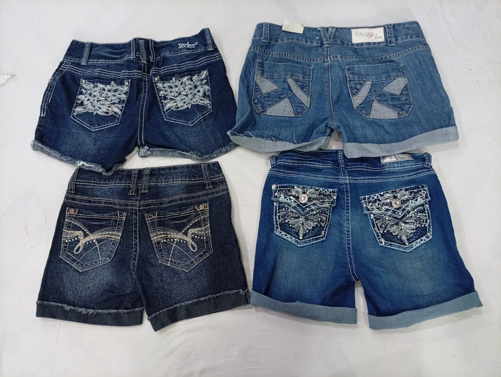 CR9954 Y2K Mini Denim Shorts