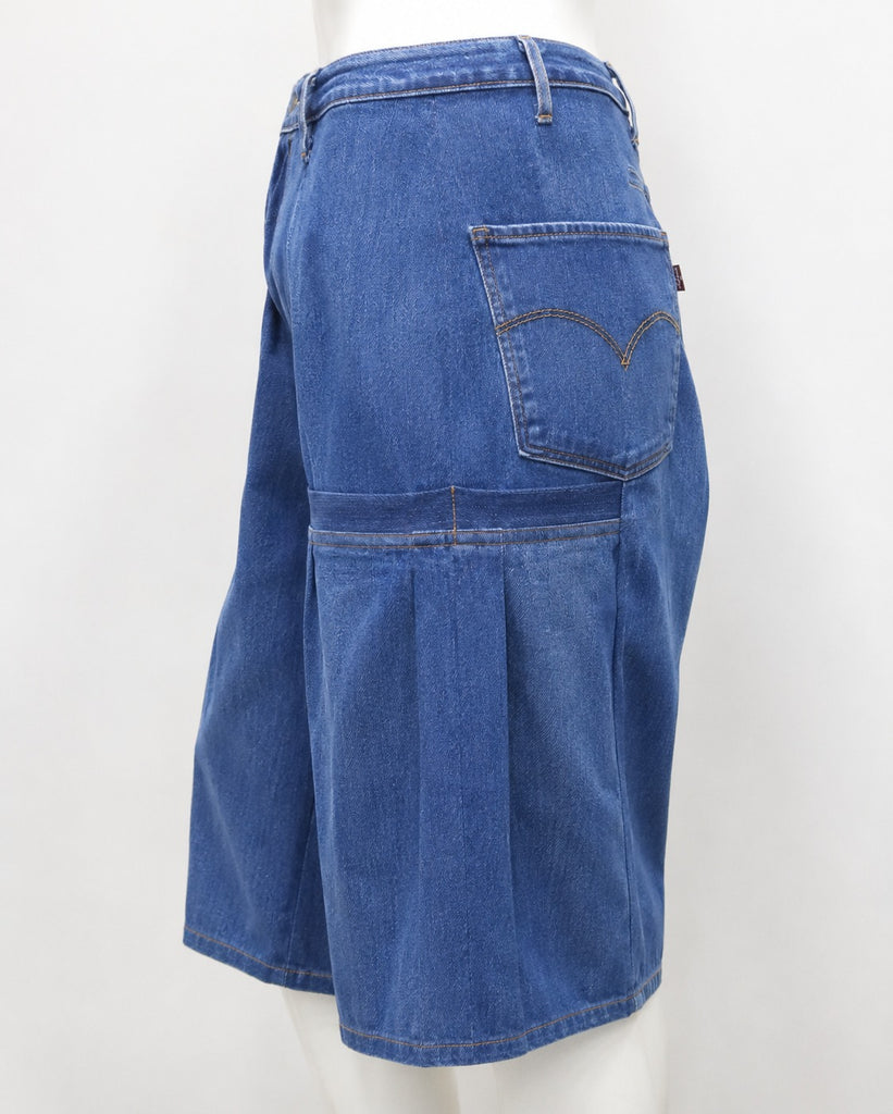 CR1877 UPCYCLED DENIM JORTS
