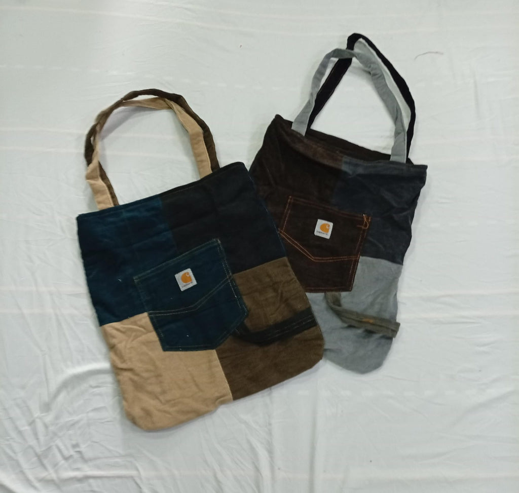 CR10978 Upcycled Carhartt Corduroy Bags
