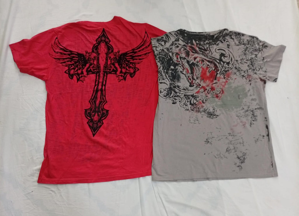 CR9166 VINTAGE SKULL T-SHIRTS