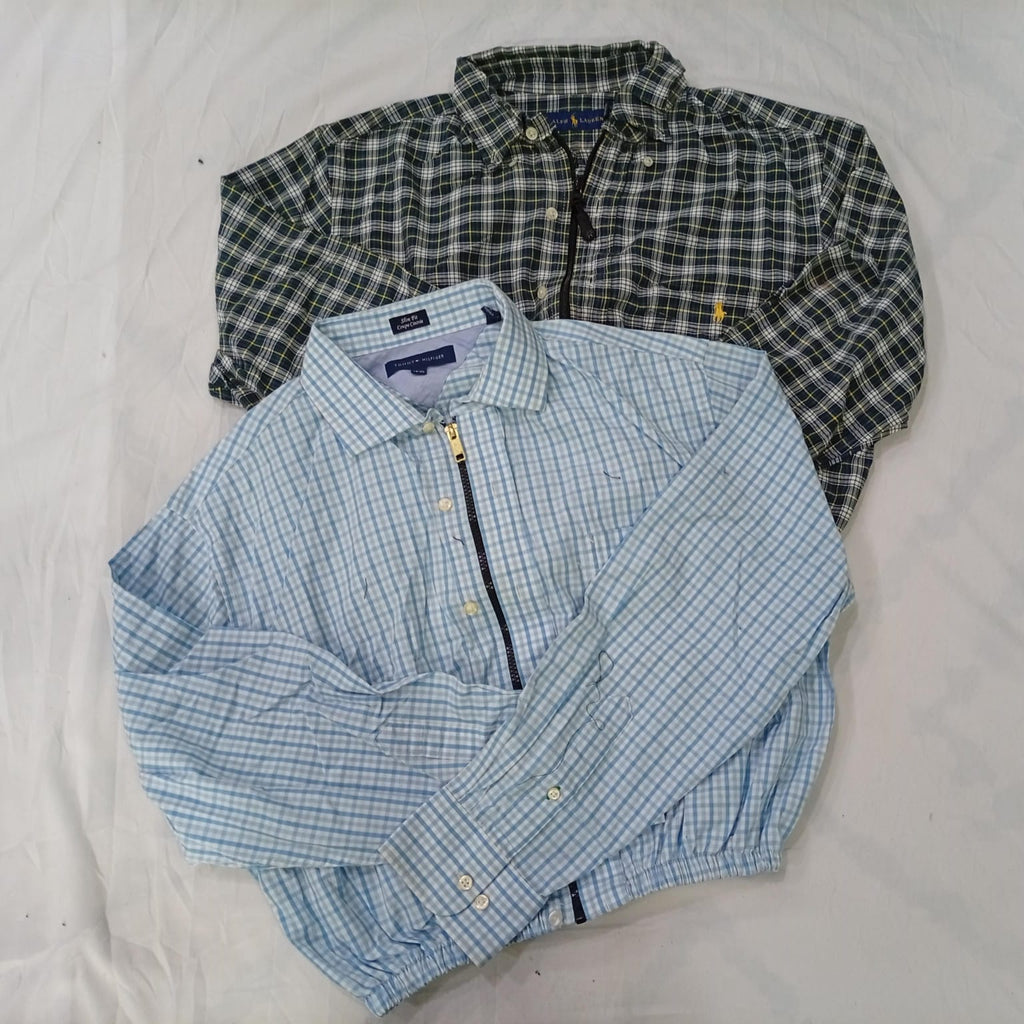 CR9630 Upcycled Mix Branded Crop T-Shirts