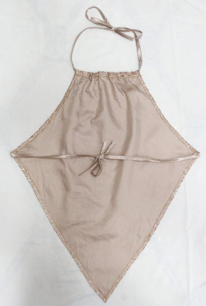 CR2015 UPCYCLED BEADED HALTER HANDKERCHIEF TOP