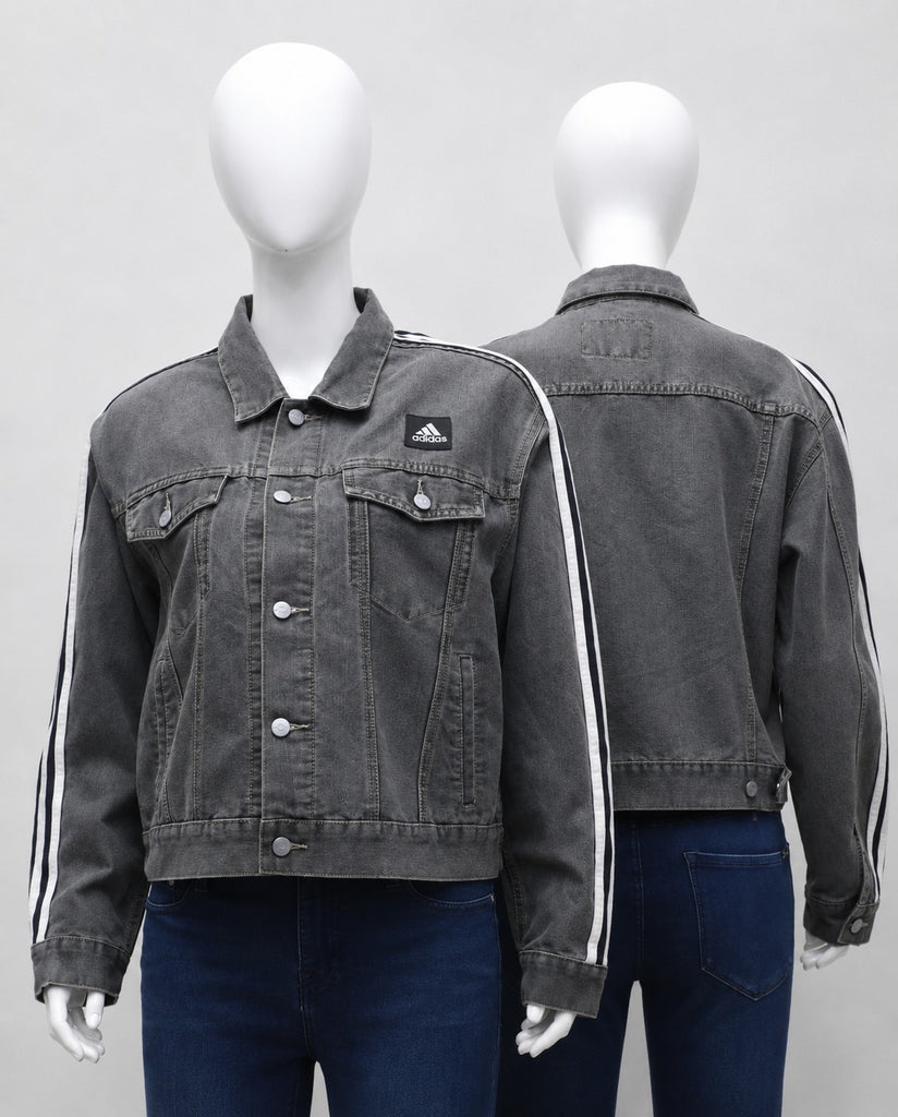 CR1811 UPCYCLED SPORT STRIPE DENIM JACKET