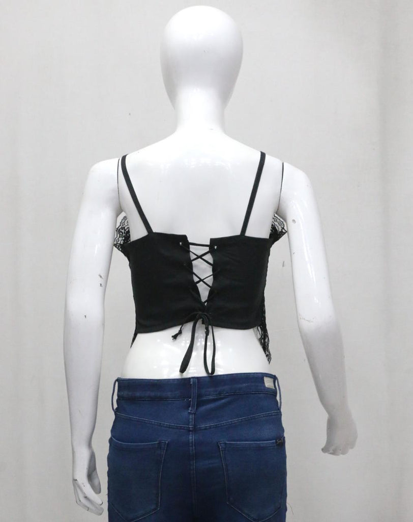 CR1851 Upcycled Lace Corset Cami