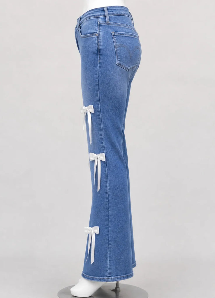 CR1566 Upcycled Floral Flare Jeans