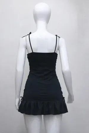 CR1931 Upcycled Graphic Corset Dress