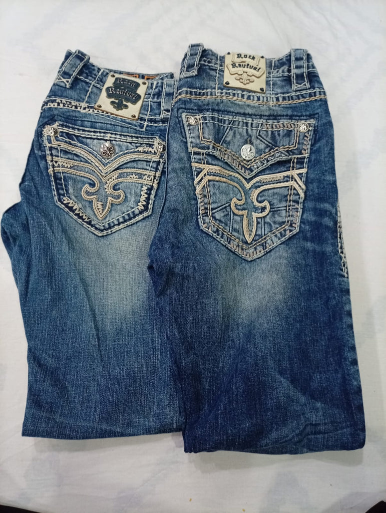 CR10186 Vintage Rock Revival Men’s Jeans
