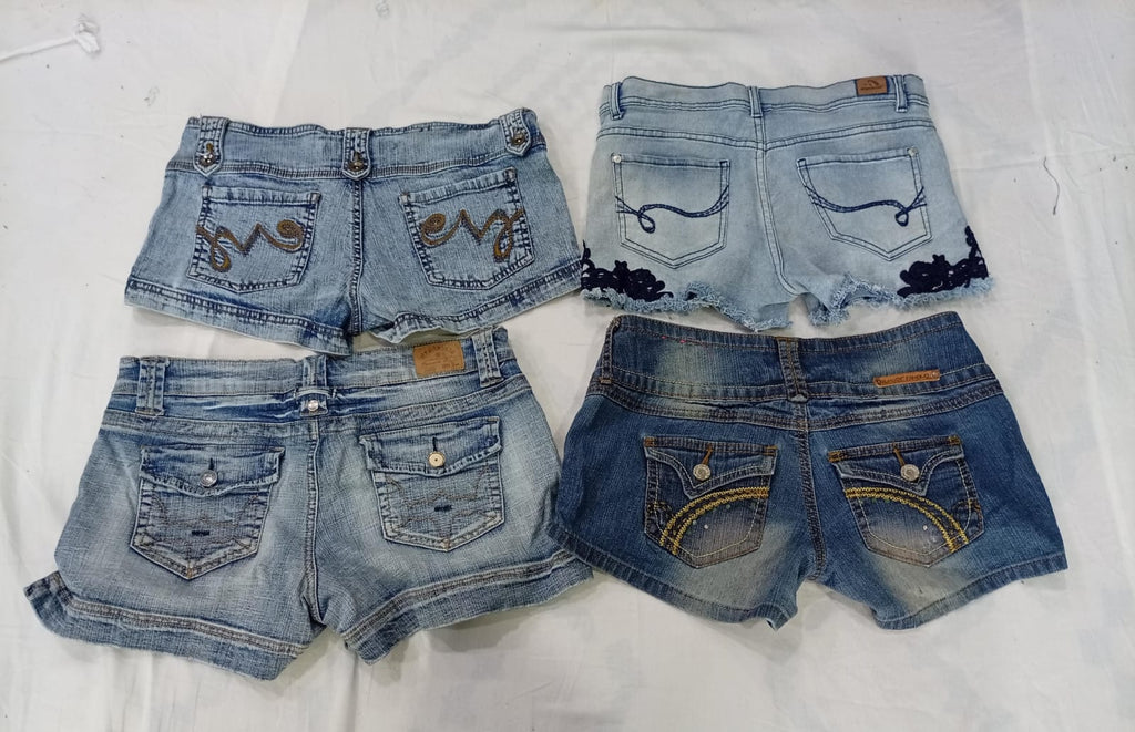 CR9551 Y2K Mini Denim Shorts