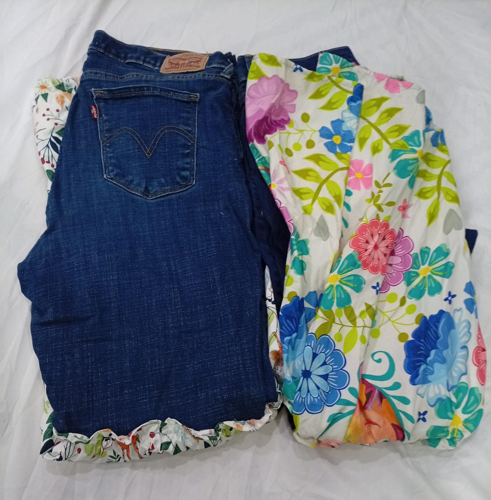 CR9624 Upcycled Levi’s Flare Jeans