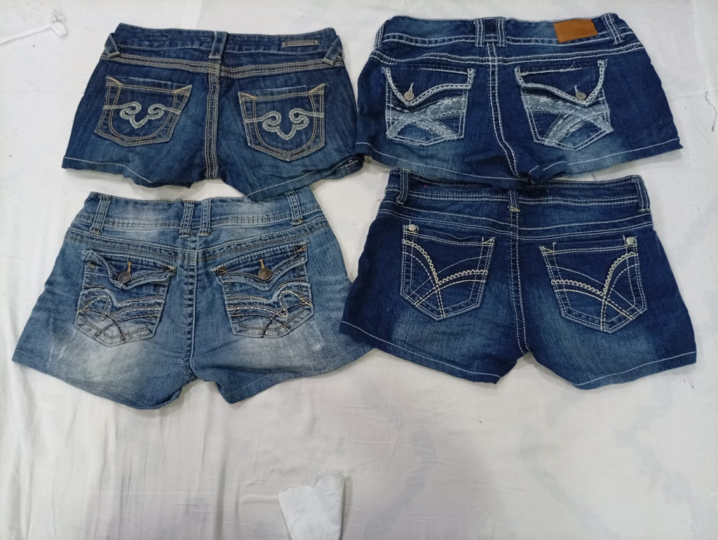 CR9550 Y2K Mini Denim Shorts