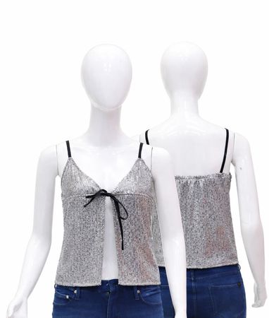 CR2127 Upcycled Sequin Camisole Top