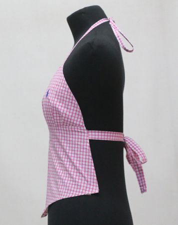 CR2129 upcycled halter top