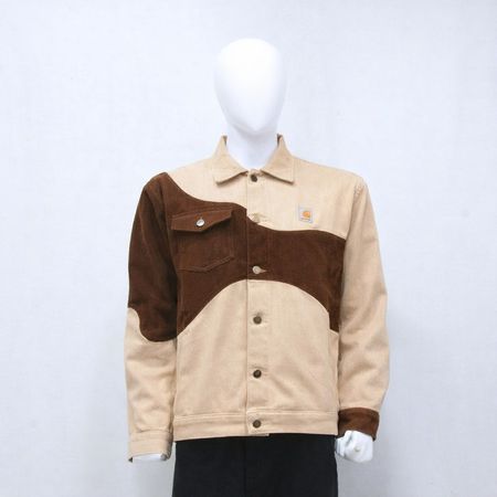 CR2109 Upcycled Wave-Panel Corduroy Jacket