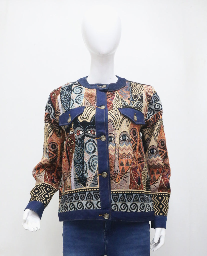 CR1875 Upcycled Tapestry Jacket