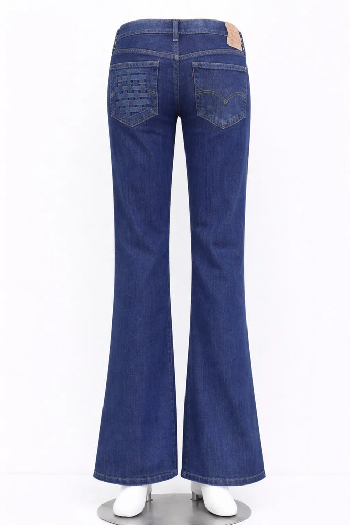 CR1270 Rework Woven Panel Jeans