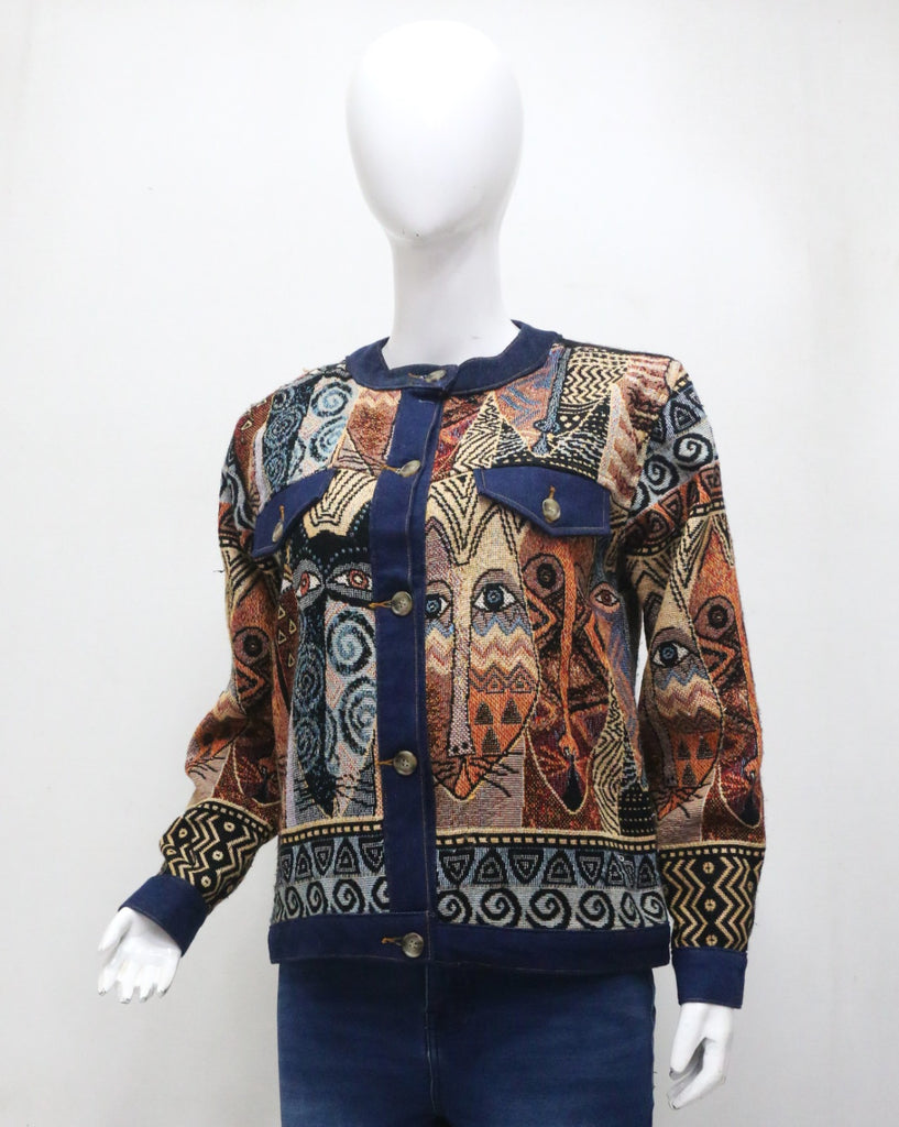 CR1875 Upcycled Tapestry Jacket