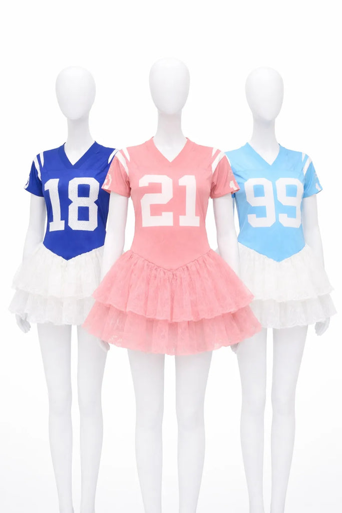 CR1274 Rework Jersey Tutu Dress – Sporty Ballet Mini (Number Print)