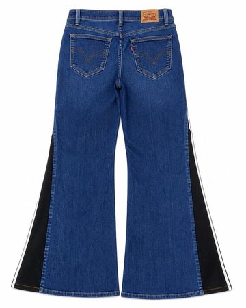 CR2152 Upcycled Sport Panel Flare Jeans