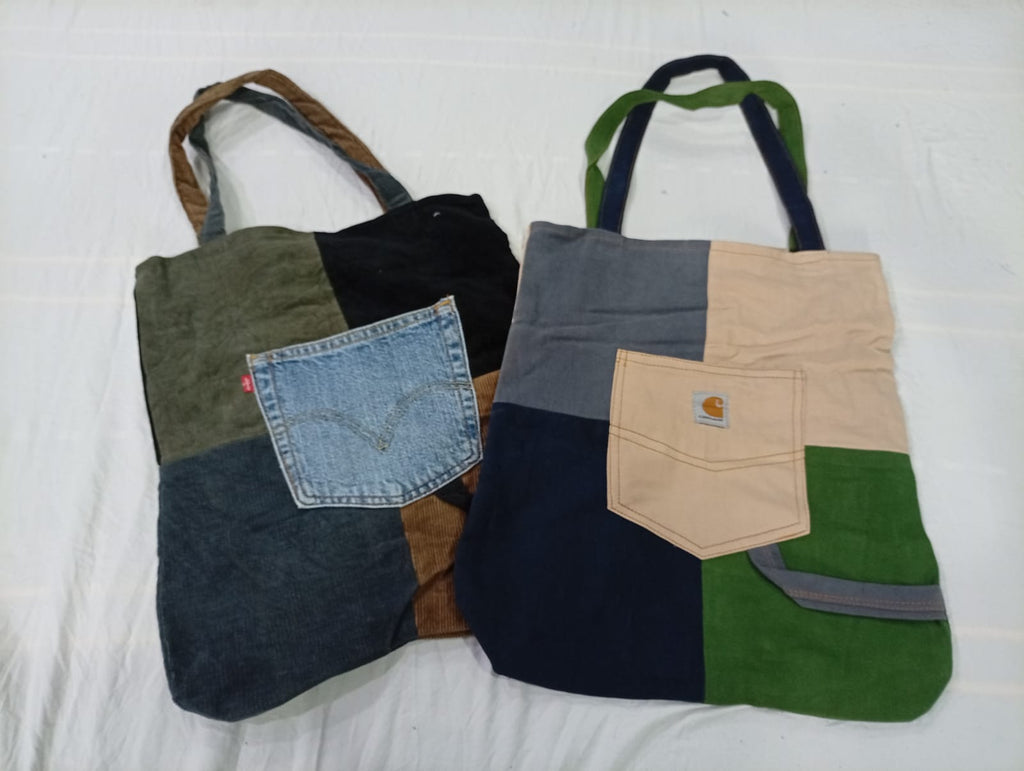 CR10817 Upcycled Carhartt and Levi’s Corduroy Bags