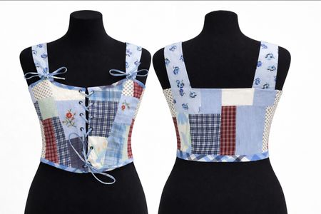 CR2132 Upcycled Patchwork Top