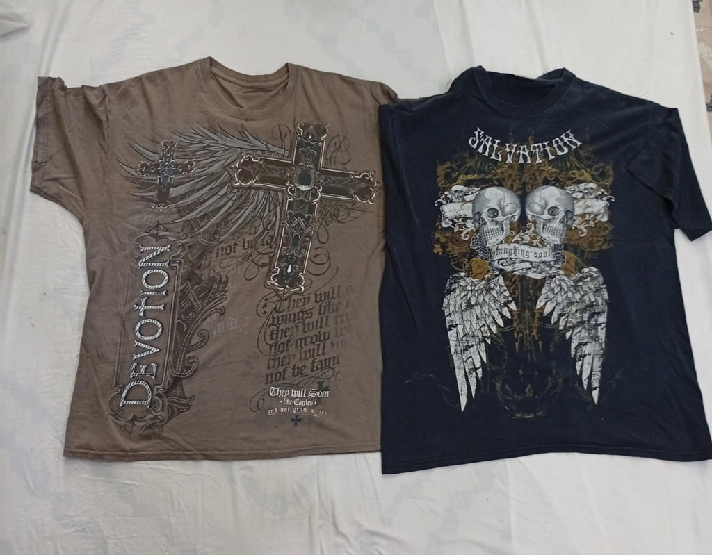 CR9165 VINTAGE SKULL T-SHIRTS
