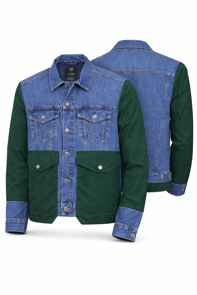 CR1433 Upcycled Dual Tone Utility Jacket
