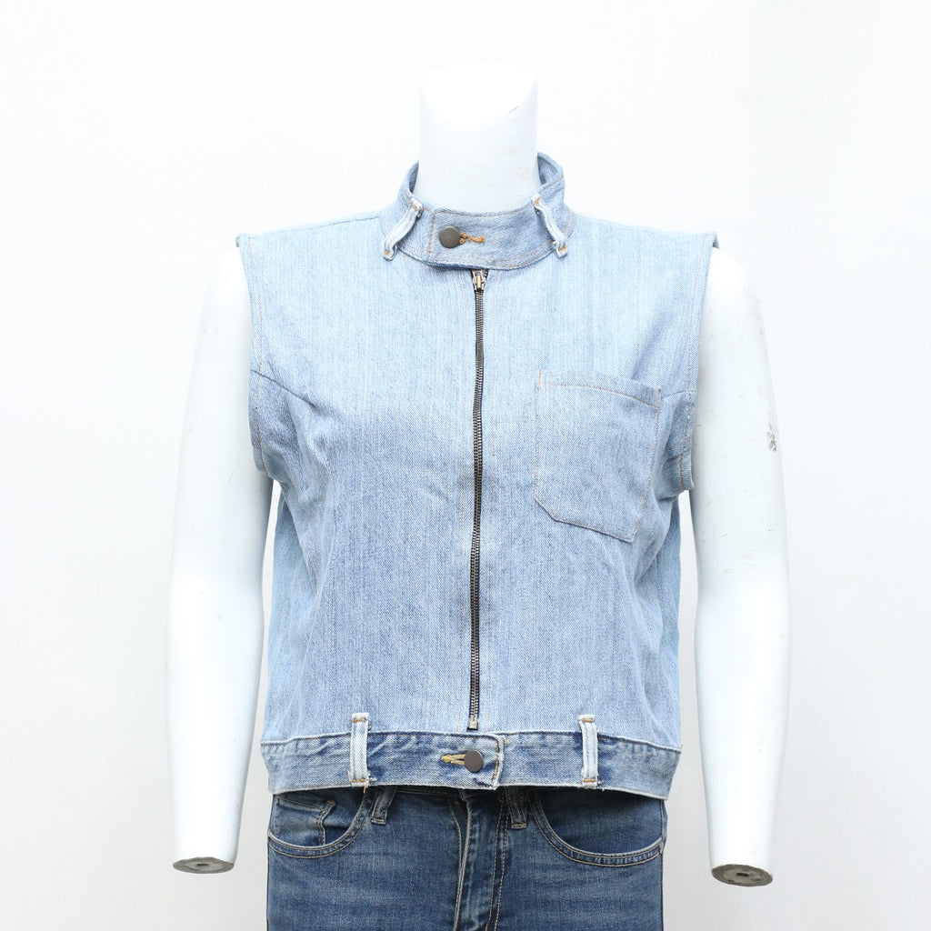 CR0040 Upcycled Denim Vest