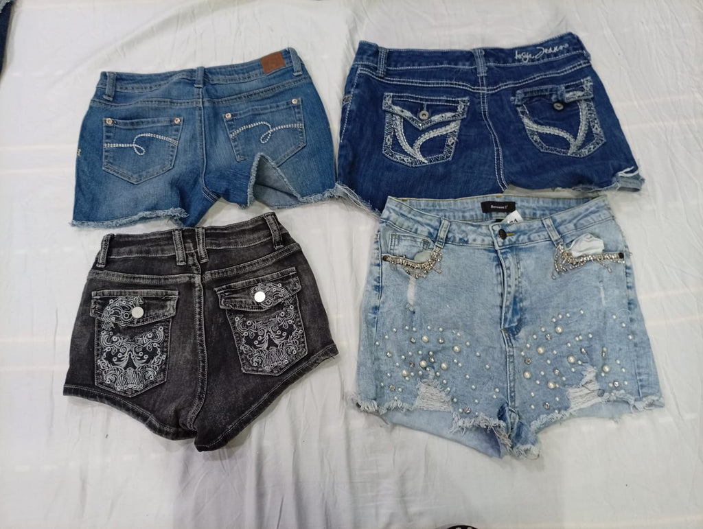 CR10487 Y2K Mini Denim Shorts