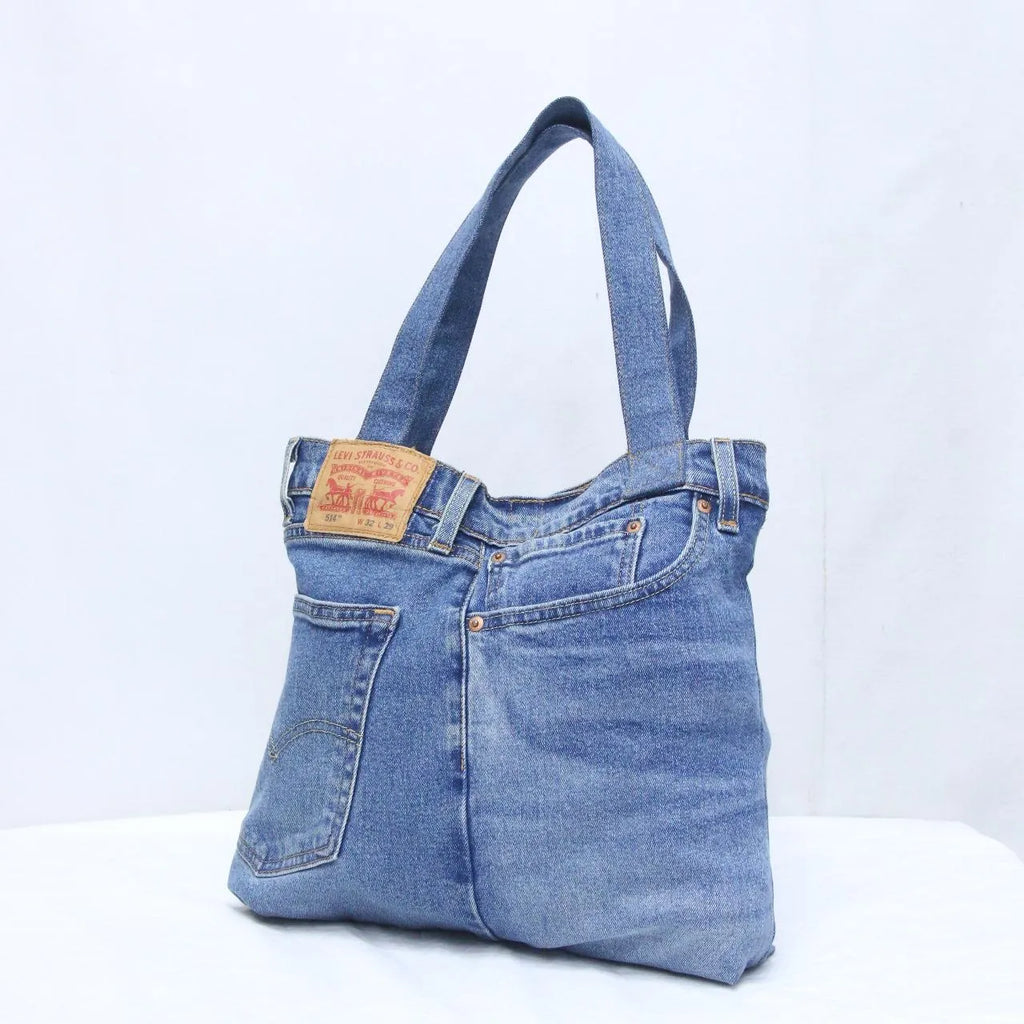 CR1272 Upcycled Denim Tote Bag