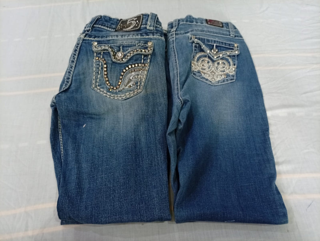 CR10748 Y2K Flare and Straight Jeans